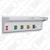 BKPO 004 - PAINEL PARA GASES MEDICINAIS COM PRATELEIRA PARA MONITORES –  USO EM RECUPERAÇÃO PÓS ANESTÉSICA