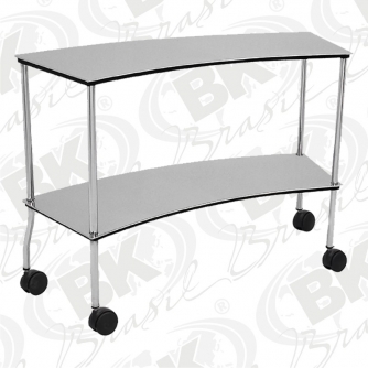MBKMA S11 - MESA AUXILIAR SEMI-CIRCULAR AÇO INOXIDÁVEL