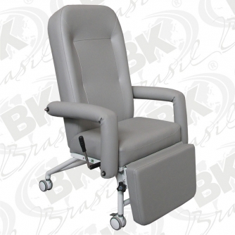 BKPR 004-026 - POLTRONA HOSPITALAR CONFORTO RECLINÁVEL PNEUMÁTICA - DOTADA DE RODÍZIOS 03"