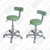 MBKBG 010 - BANQUETA HOSPITALAR ELEVAÇÃO A GÁS – COM ENCOSTO E COM RODÍZIOS – ALT. MÍNIMA: 55 CM X ALT. MÁXIMA: 81 CM